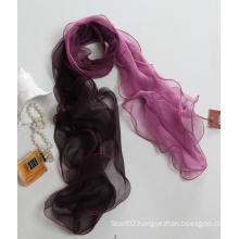 Women Silk Chiffon Long Scarf